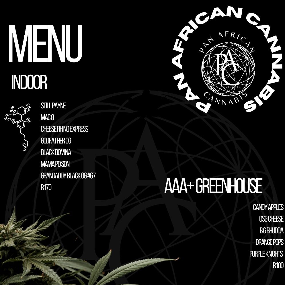 Indoor Menu AAA+ Greenhouse
